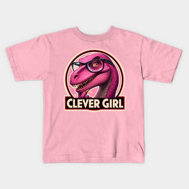 Clever Girl Logo Kids T-Shirt by liminalcandy